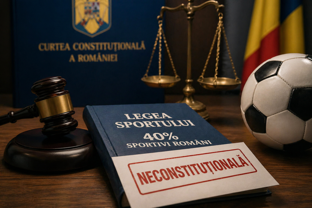 Legea de 40% sportivi români, declarată NECONSTITUȚIONALĂ. Președintele Nicușor Dan a oprit „Cota Novak”