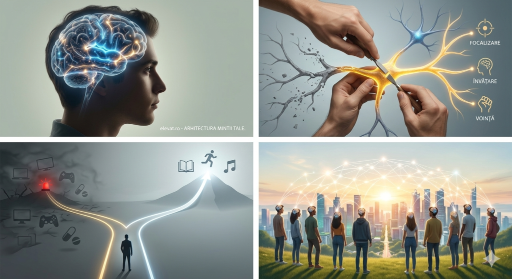 Neuroplasticitatea: Superputerea ascunsă prin care îți poți „reconfigura” creierul pentru performanță, nu pentru adicție