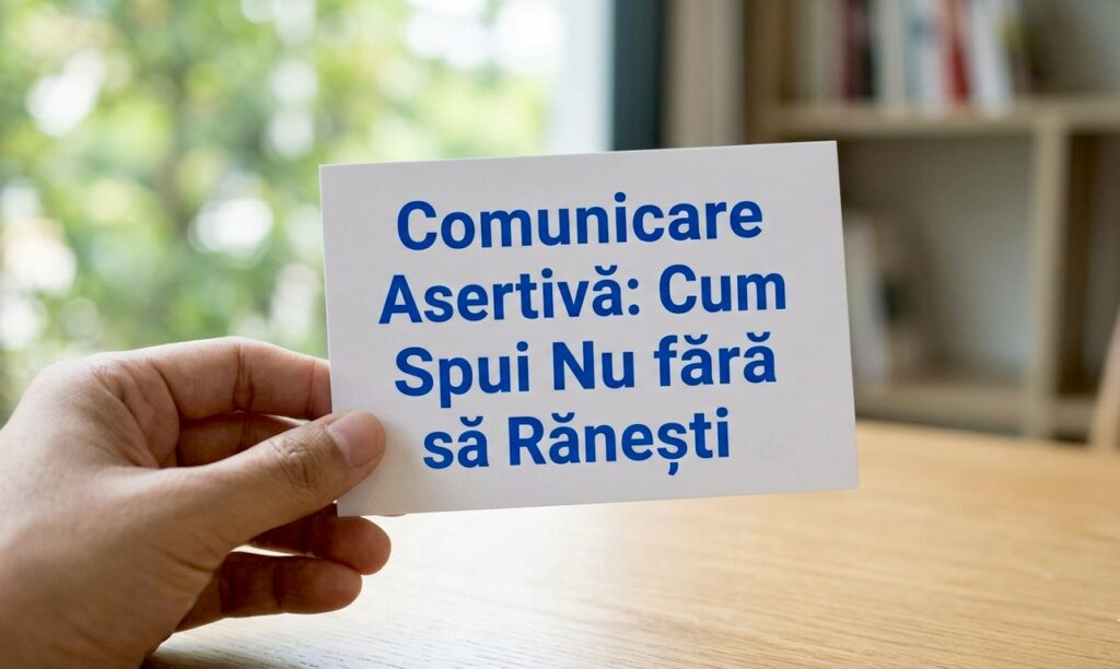 Comunicare Asertivă: Cum Spui Nu fără să Rănești